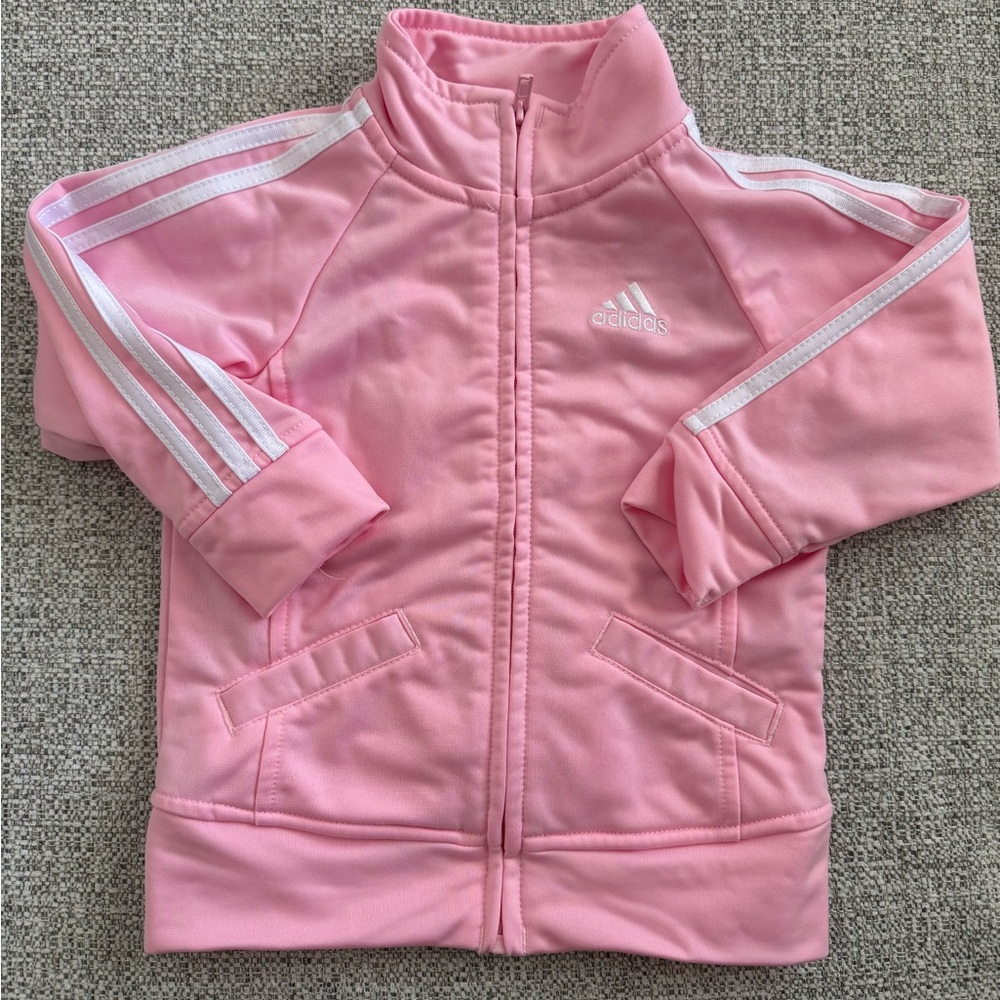Adidas Toddler Girl Pink Tracksuit 18 Months
